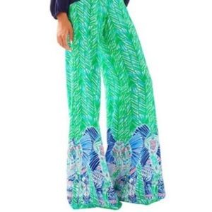 Lilly Pulitzer elephant Palazzo pants 🐘 size 4